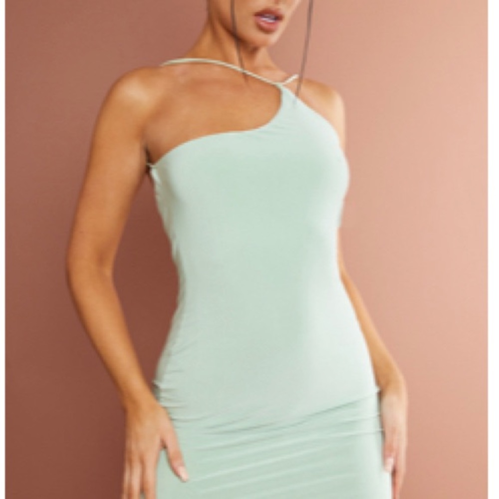 Mint green body on dress from PLT